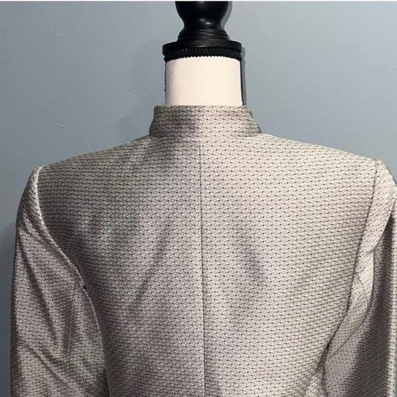Talbots- Silver and black polk a dot jacket - Picture 4 of 6